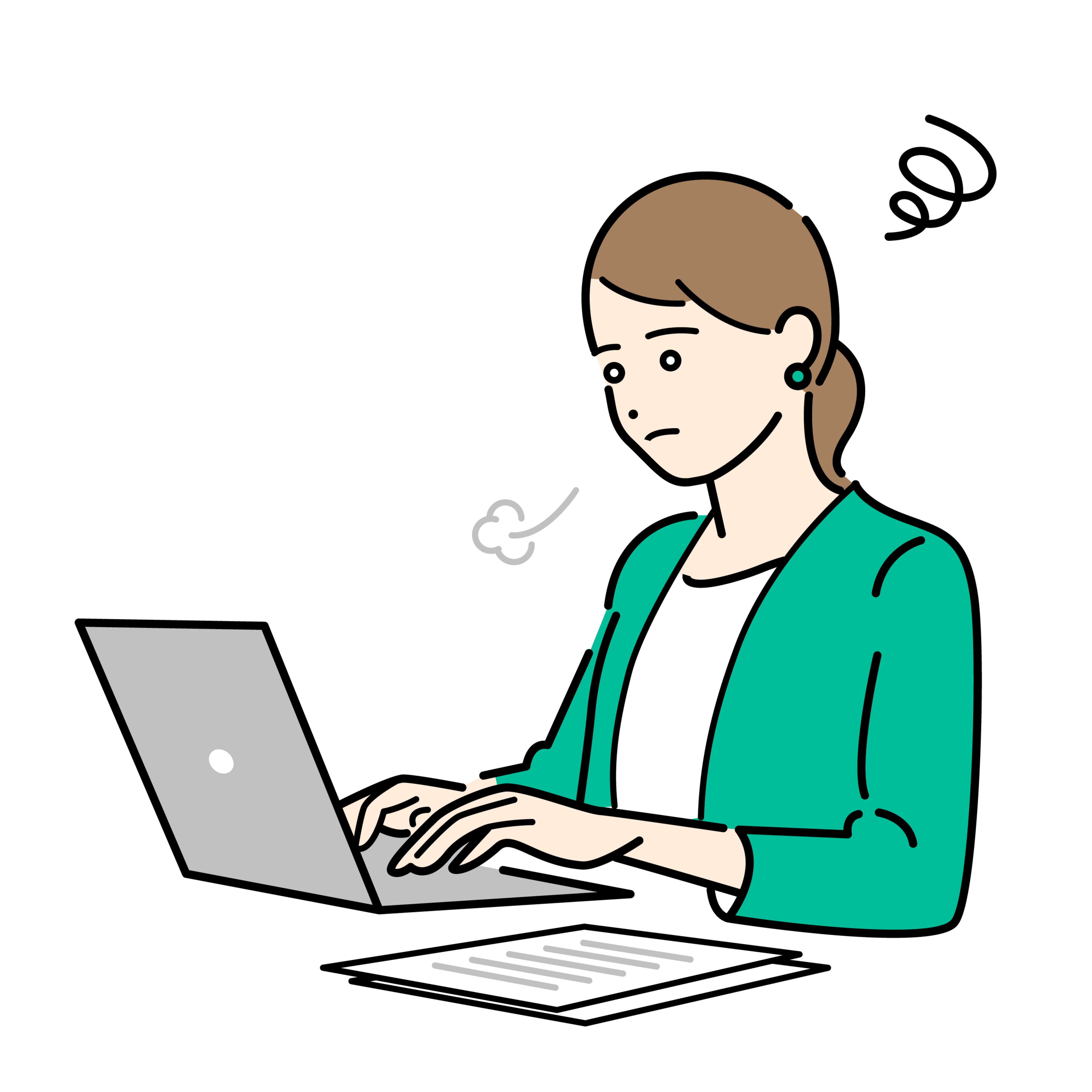 バックオフィス業務に悩むビジネスパーソン